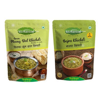 Kitchential Green Moong Dal Khichdi & Bajra Khichdi Combo  Ready To Cook  Nutritious Meal (Pack of 2-400 gm)