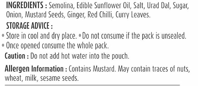 Upma Mix – Instant Ready to Eat