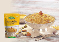 Kitchential Green Moong Dal Khichdi & Moong Halwa Combo | Ready to Cook & Healthy Meal (Pack of 2 - 400 gm)